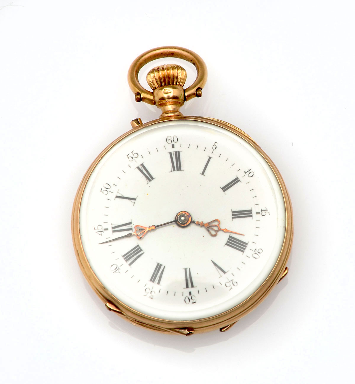 Appraisal: K GOLD FRENCH LADIES POCKET WATCH Antique French K ladies