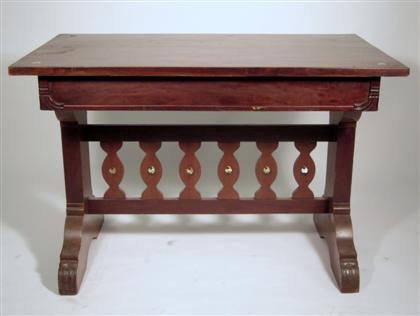 Appraisal: Danish Nordic revival mahogany and mo Ther of pearl inlaid