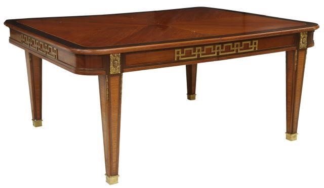 Appraisal: Exceptional French ormolu-mounted mahogany extension table in the manner of