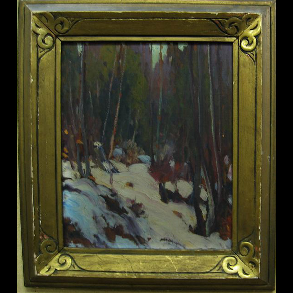 Appraisal: ERNEST ALFRED DALTON - CANADIAN WOODS IN WINTER OIL ON