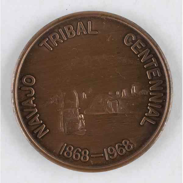 Appraisal: Navajo Tribal Centennial Medallion - Collected by Virginia Doneghy -