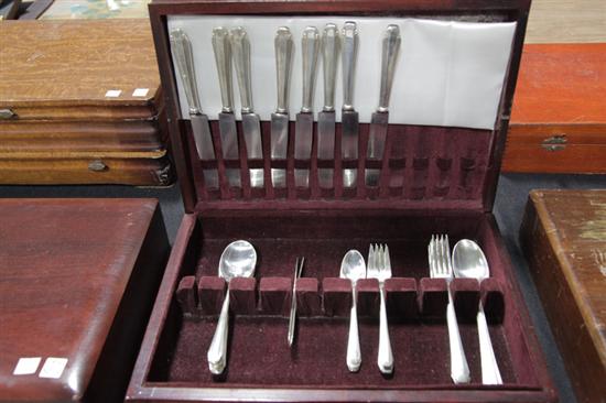 Appraisal: SET OF STERLING SILVER FLATWARE By Reed Barton Eight dinner