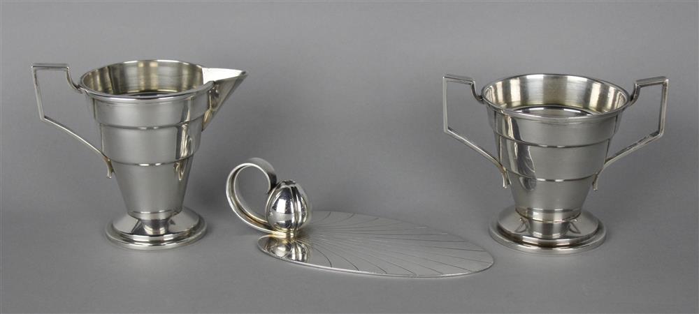 Appraisal: GEORG JENSEN SILVER CAKE SLICE impressed marks and number of