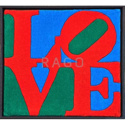 Appraisal: AFTER ROBERT INDIANA Tapestry Classic Love Condition Report