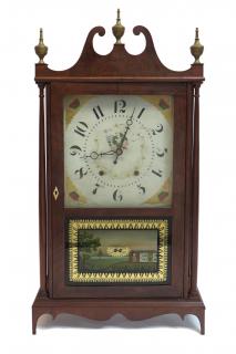 Appraisal: Pillar And Scroll Shelf Clock By Seth Thomas An early