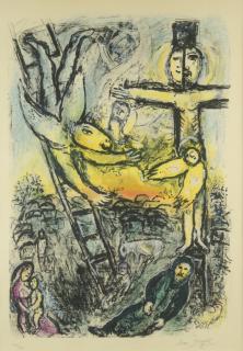 Appraisal: Marc Chagall lithograph Jacob's Vision Marc Chagall French Russian -