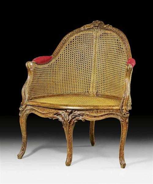 Appraisal: BUREAU-FAUTEUIL AU LION R gence Louis XV Paris circa Finely