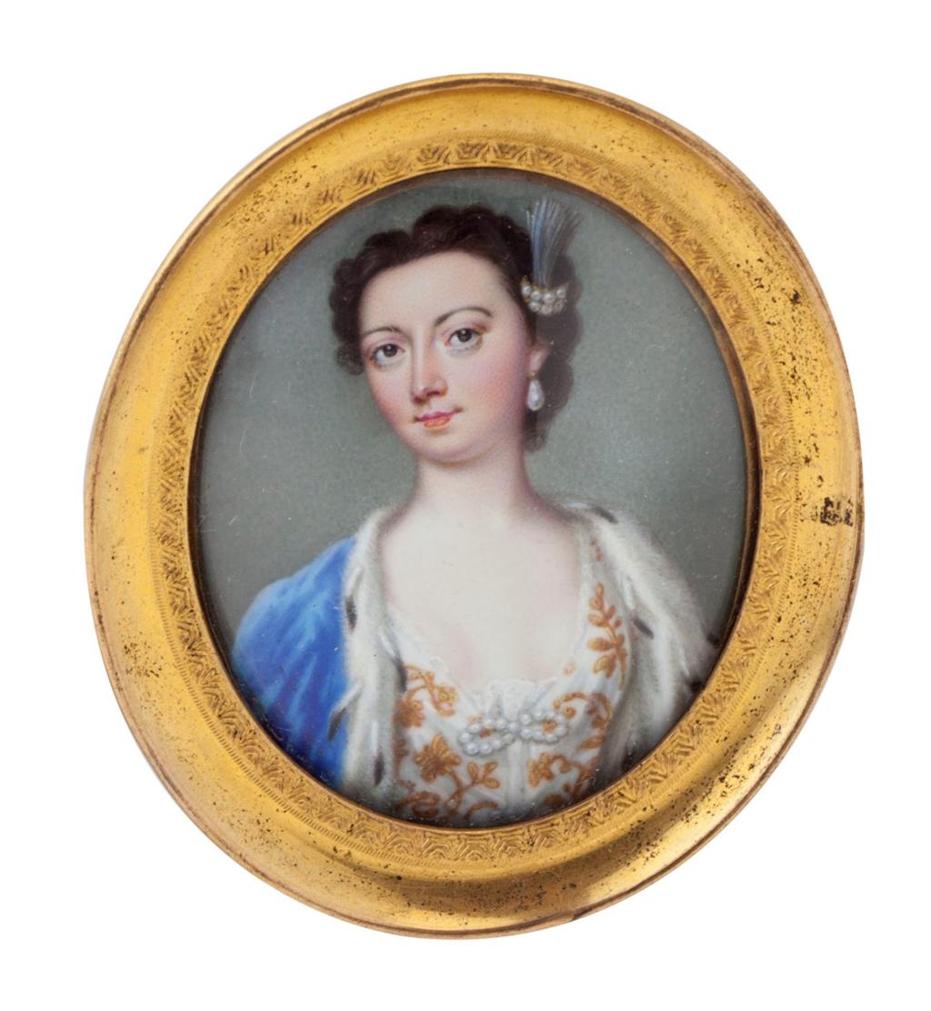 Appraisal: CHRISTIAN FRIEDERICH ZINCKE ANGLO-GERMAN - enamel on copper oval portrait