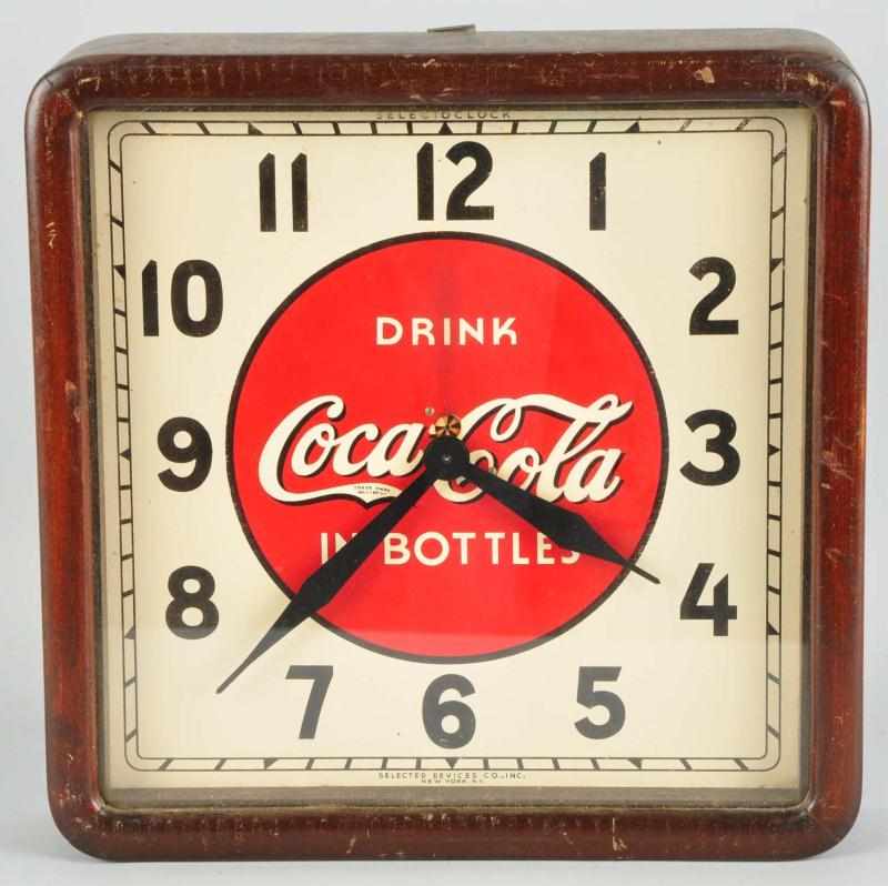 Appraisal: Coca-Cola Electric Clock Description Late s Nice original appearance with