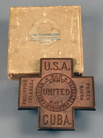 Appraisal: Private Purchase Flag Holder in original box sold by John