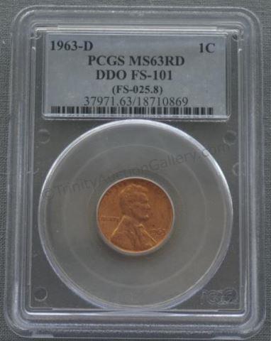 Appraisal: Graded and slabbed by PCGS - MS- Red Double Die