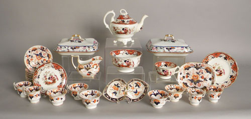 Appraisal: Group of Gaudy Ironstone tablewares