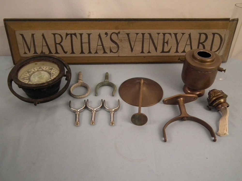 Appraisal: LOT MARITIME ITEMS Assorted estate lot of marine related items