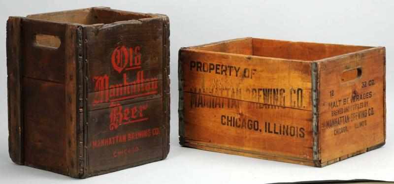 Appraisal: Lot of Old Manhattan Wooden Crates Includes one for four