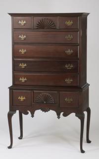 Appraisal: Queen Anne style chest on chest early th c Queen