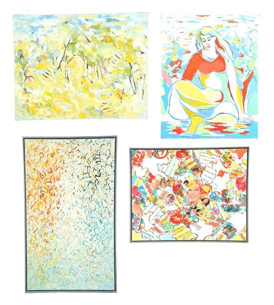 Appraisal: FOUR PAINTINGS BY JAMES YOKO DAYTON OHIO - All signed