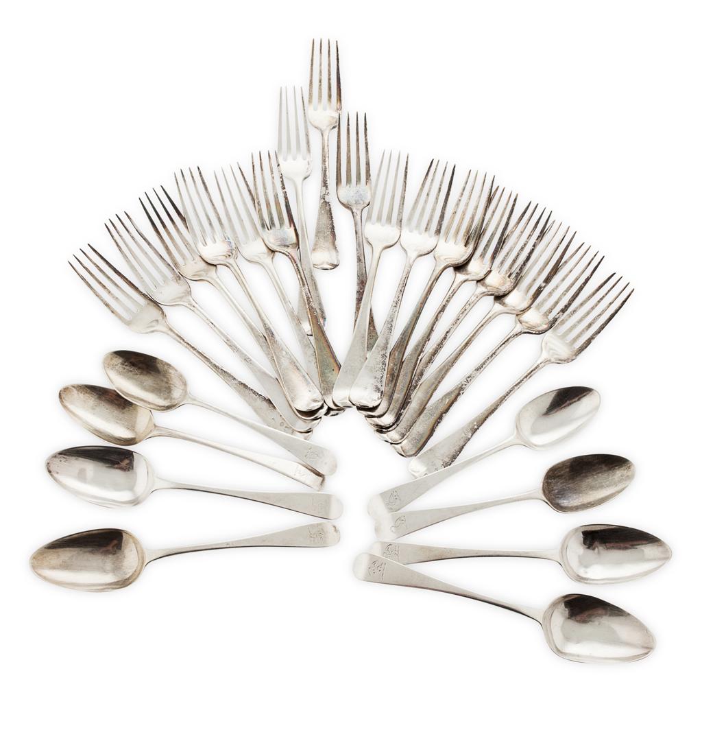 Appraisal: A part set of Old English pattern flatware various dates