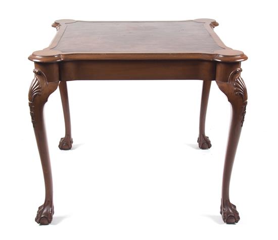 Appraisal: Sale Lot A Chippendale Mahogany Game Table th century with