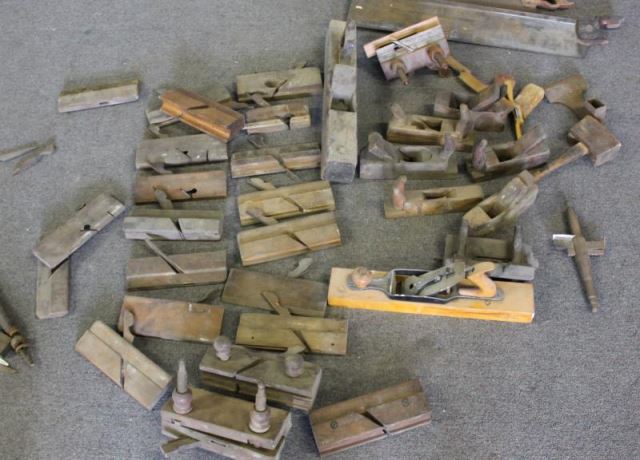 Appraisal: Great Collection of Vintage Tools a Chest Browse photos to