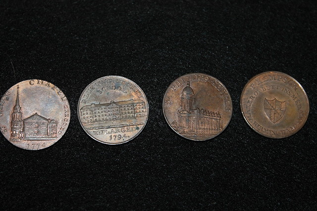 Appraisal: A COLLECTION OF TH CENTURY TOKENS to include Warwickshire Birmingham