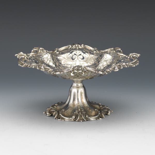 Appraisal: FRANK SMITH BELLE EPOQUE STERLING SILVER TAZZA CA LATE TH