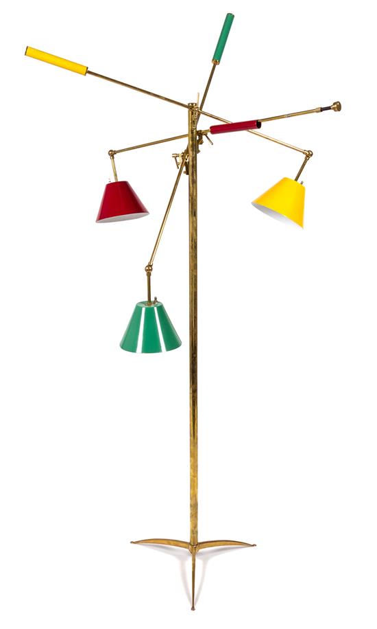 Appraisal: Sale Lot A Triennale Floor Lamp Attributed to Gino Sarfatti