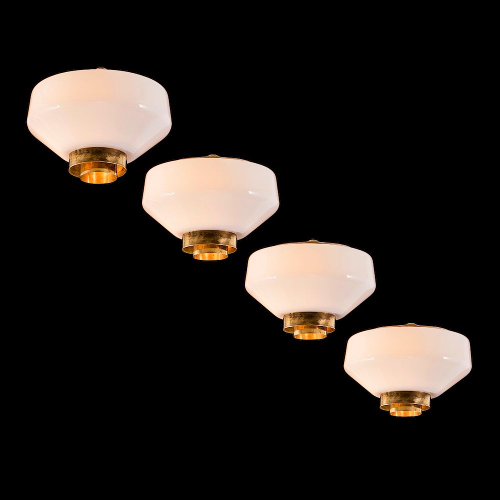 Appraisal: Lisa Johansson-Pape Set of four cute simple ceiling lights designed