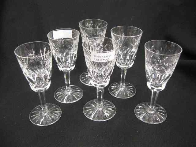 Appraisal: Waterford Cut Crystal ''Ashling'' Sherry Glasses '' signed excellent