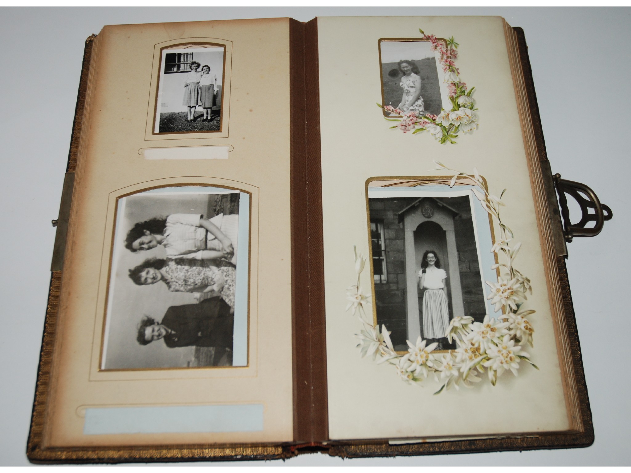 Appraisal: Two early photograph albums