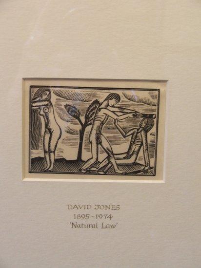 Appraisal: DAVID JONES - - Natural law wood engraving x