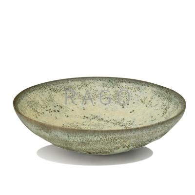 Appraisal: OTTO AND GERTRUD NATZLER Early earthenware bowl in sea foam