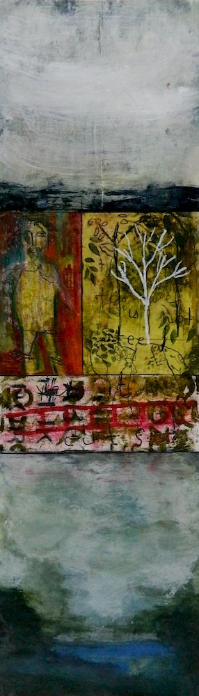 Appraisal: Cheryl Warrick acrylic and mixed media Cheryl Warrick American -