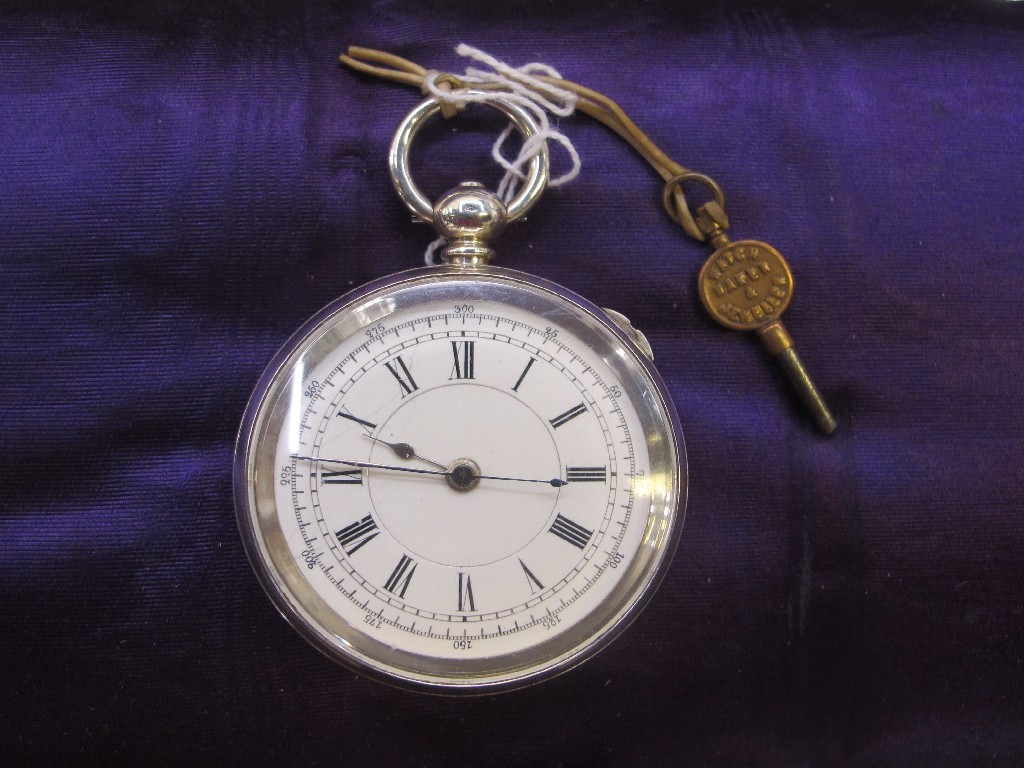 Appraisal: A silver cased pocket watch