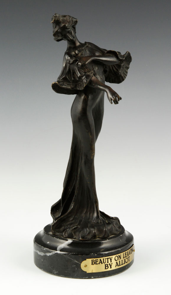 Appraisal: - Alliot Figural Bronze Lucien Alliot French - figural sculpture