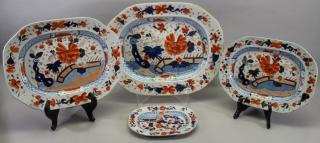 Appraisal: Mason's Patent Ironstone Nesting Platters Mason's Patent Ironstone Nesting Platters