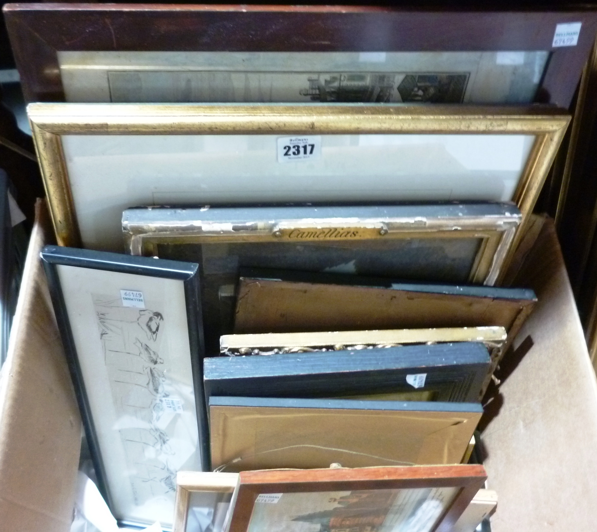 Appraisal: A quantity of assorted pictures and prints including floral still