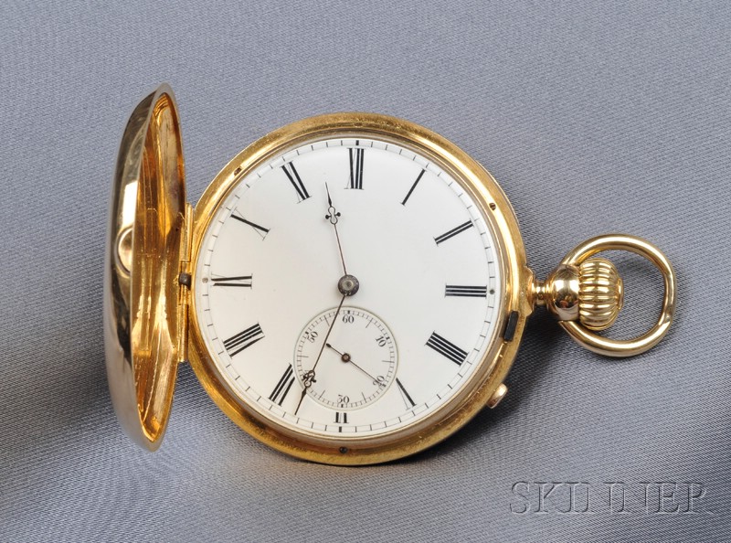 Appraisal: Antique kt Gold Hunting Case Pocket Watch Eugene LeCoultre the