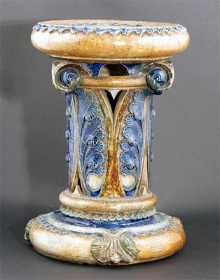 Appraisal: A Martin Brothers stoneware garden stool by Robert Wallace Martin