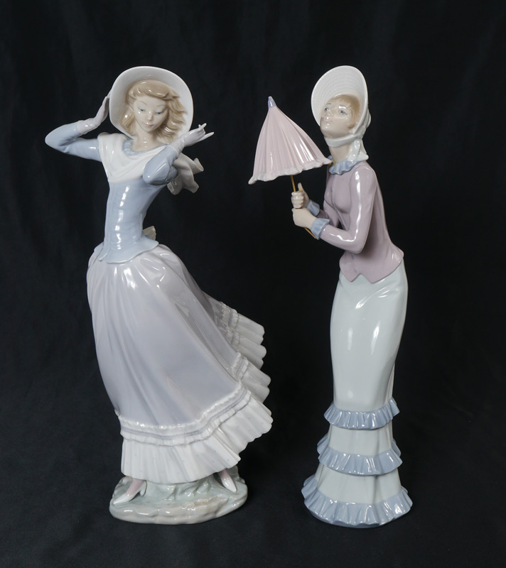 Appraisal: LLADRO PORCELAIN FIGURINES Spring Breeze Vincente Martinez sculptor issued retired