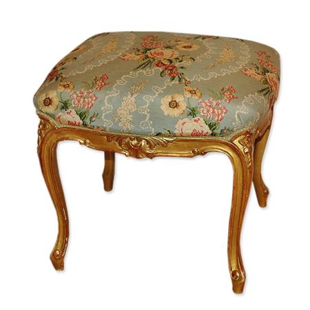 Appraisal: Louis XV Style Gilt-Wood Stool Estimate -