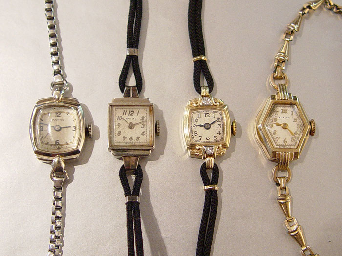 Appraisal: PIECE GROUP OF K LADIES WRISTWATCHES Nicolet K and diamond