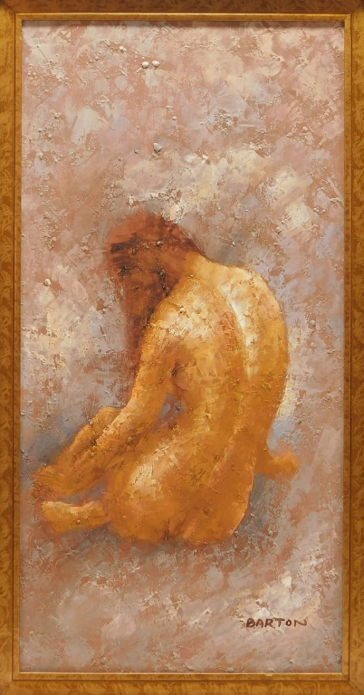 Appraisal: DONALD BARTON IMPRESSIONIST FEMALE NUDE PAINTING Massachusetts - Impressionist painting