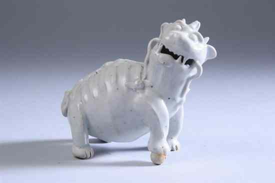 Appraisal: CHINESE QINGBAI PORCELAIN FU LION-FORM WATER DROPPER Song Yuan dynasty