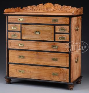 Appraisal: FINE CAMPHOR CAMPAIGN CHEST Second quarter th century England This