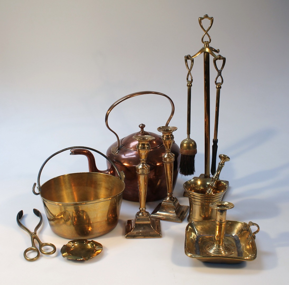 Appraisal: Various thC and later brass and copperware to include a