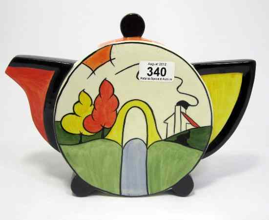 Appraisal: Lorna Bailey Old Ellgreave Pottery Bridge and Stream Art Deco