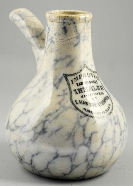 Appraisal: Medicinal Inhaler Description Late s Made in London Pottery Condition