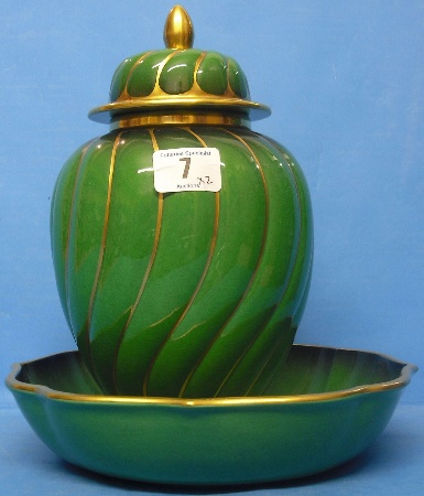 Appraisal: Carltonware Vert Royale Ginger Jar Cover height cm and Fruit