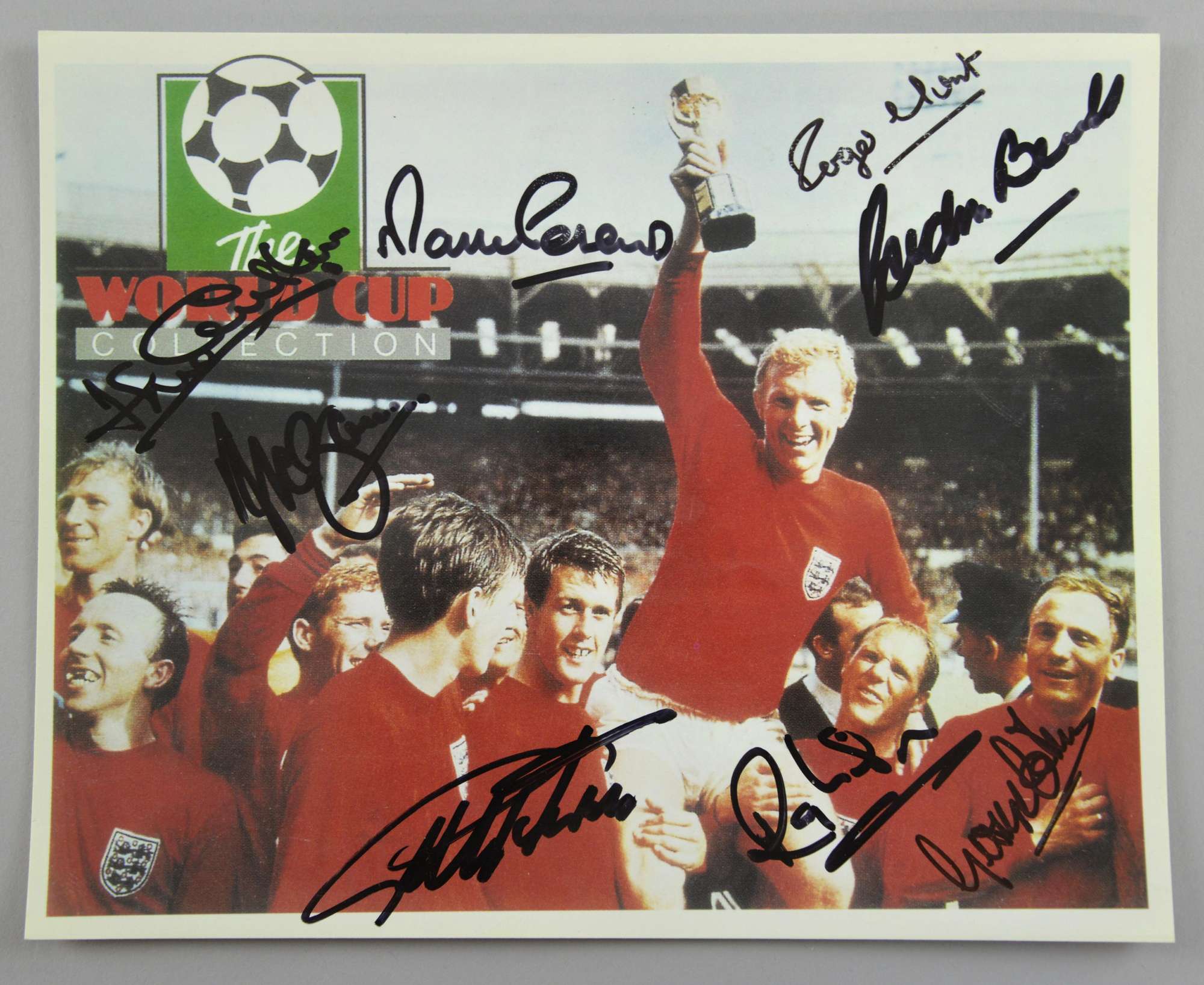 Appraisal: Football England World Cup signed photo by including Hurst Peters