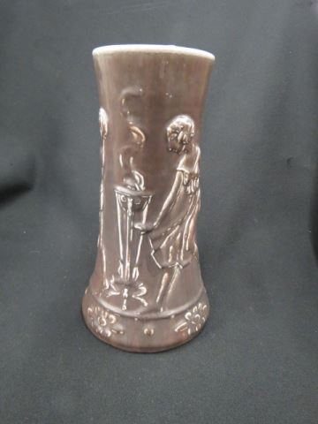 Appraisal: Rookwood Art Pottery Vase art deco scenes with naked boy